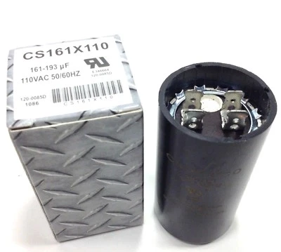 IRP 161-193 uF Start Capacitor 110 V 50/60 HZ Compressor Motor A/C Fan uF CS161X110