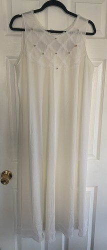Vintage St Michael Babydoll Nightdress 38 - 40 Bust - White Sheer Ruffles M&S 12 - Picture 1 of 8