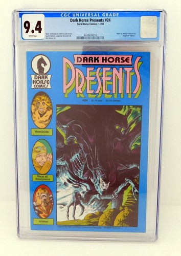 DARK HORSE PRESENT 24 1987 1ST Aliens CGC 9.4 - Picture 1 of 2