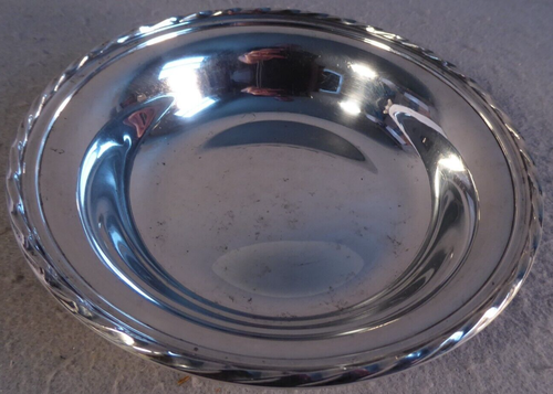 Towle Solid Sterling Silver Bowl # 48522 195 Grams Vintage 7 1/4" Twisted Edge