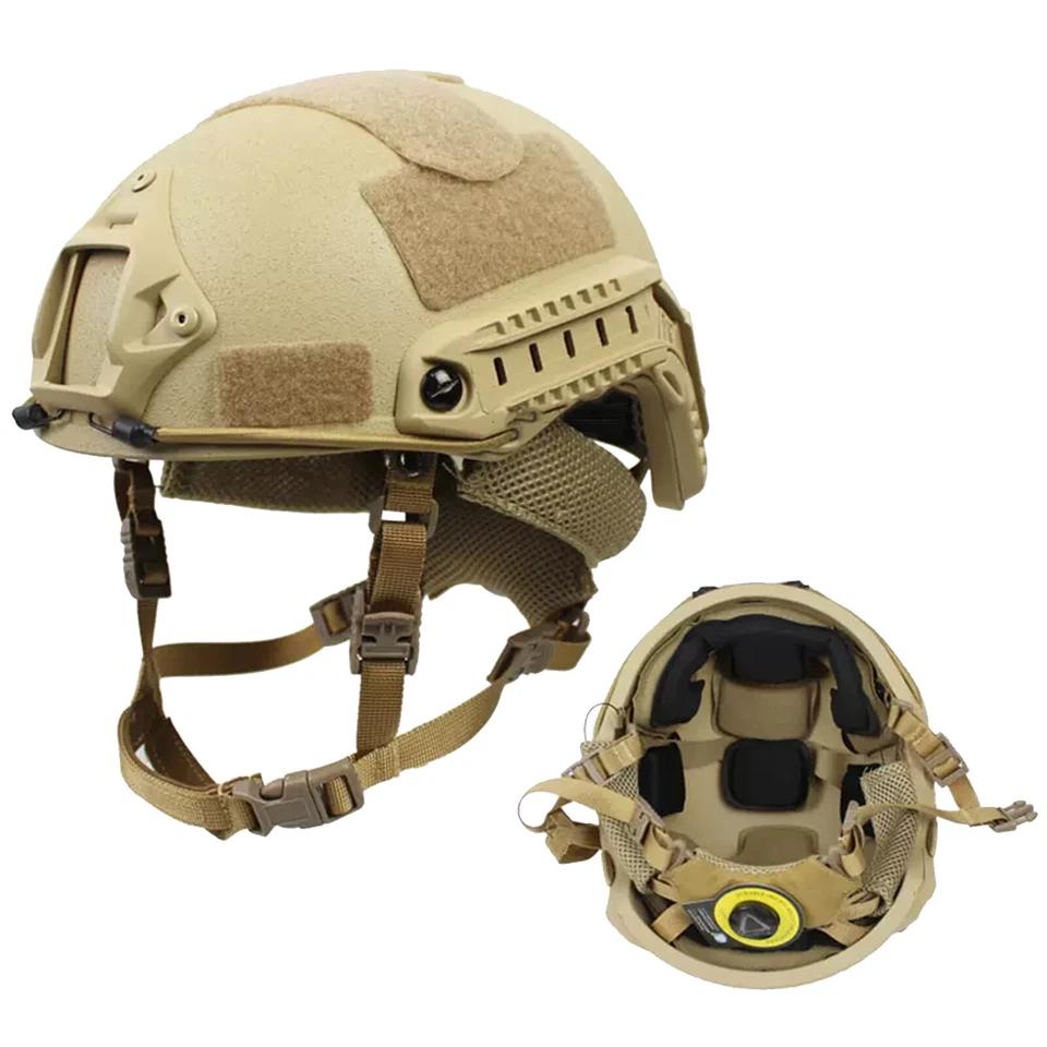 NIJ IIIA Casco Balístico RÁPIDO UHMW-PE Casco Táctico con Forro Opción Nuevo Foto 4 de 4