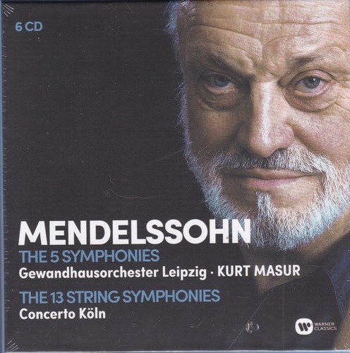 GWO Leipzig, Kurt Masur & Concerto Köln - Mendelssohn (6-CD) SEALED - Bild 1 von 2