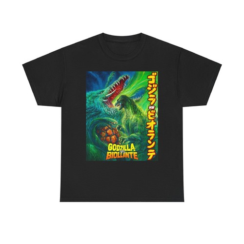 GODZILLA VS. BIOLLANTE. T Shirt Unisex Heavy Cotton Tee - Picture 6 of 17