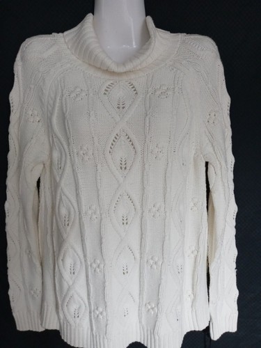 Cupcakes & Cashmere Damen Pullover weiß mit Zopfmuster, Größe XS - Bild 2 von 6