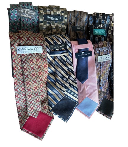 Posten 16 Seiden Herren Krawatten verschiedene Namen Marken und Muster Farben Wiederverkäufer - Bild 2 von 4