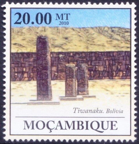 UNESCO World Heritage Site - Tiwanaku in Bolivia, Mozambique 2010 MNH