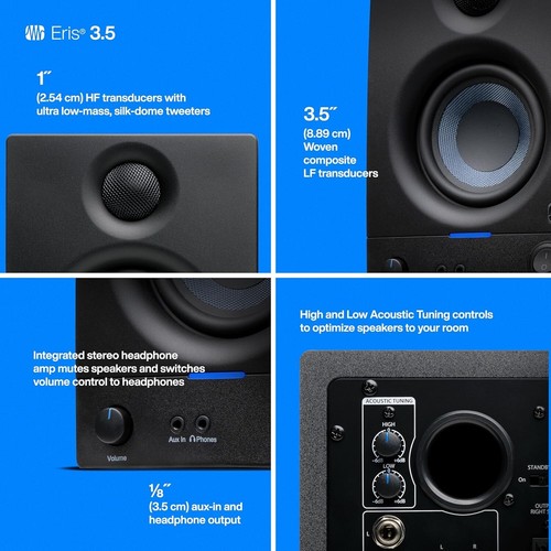 Kompakte aktive Studiomonitore mit Bluetooth - perfekt für Musik & Gaming - Bild 6 von 9