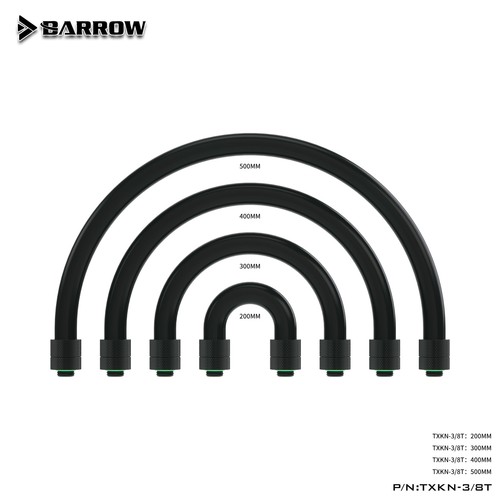 Raccord Barrow G1/4' + tubes souples rotatifs 360 degrés refroidissement par eau pour PC TXKN-3/8T - Photo 8/9