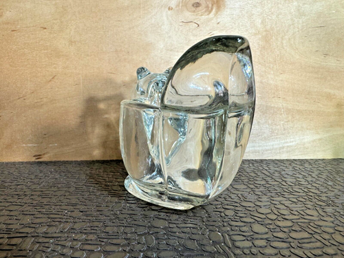 1970 Avon Clear Glass Squirrel Votive Candle Holder, Very heavy - Picture 4 of 6