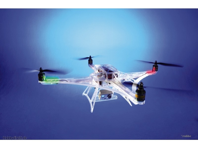 DRONE QUADRICOTTERO PLEXIGLAS SCATOLA DI MONTAGGIO ROBBE RO-Copter A-Frame S2640 DRONE QUADRICOTTERO PLEXIGLAS SCATOLA DI MONTAGGIO ROBBE RO-Copter A-Frame S2640