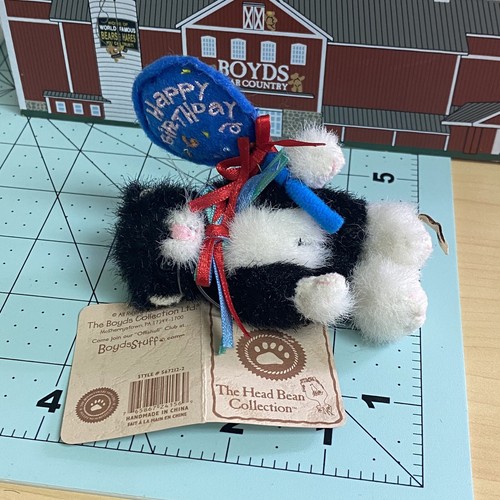 Boyds Bears Lot 1E Schatzkiste Geburtstagskuchen & 4" Mini Katze Happy Birthday - Bild 7 von 9