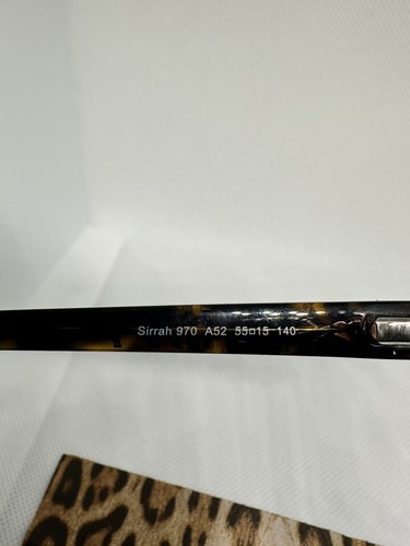 Roberto Cavalli Sirrah 970 A52 55-15-140 Brown Tortoise Women’s Eyeglasses NEW - Picture 5 of 5