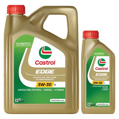 Castrol EDGE 5W-30 LL Advanced Full Synthetic Petrol & Diesel Engine Oil  5W30