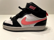 Nike Court Borough Mid 2 Black/Sunset Pulse- White CD7782-005 Size 5Y (Grade B)