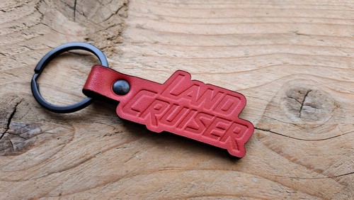 Embossed Leather Keychain for Land Cruiser Fob - Foto 3 di 5