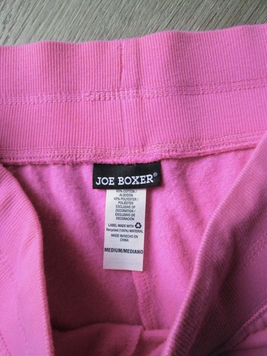 JOE BOXER SMILEY FACE PURPLE/PINK SWEATPANTS/LOUNGE WIDE LEG RAW EDGE WOMEN SZ M - Picture 5 of 6