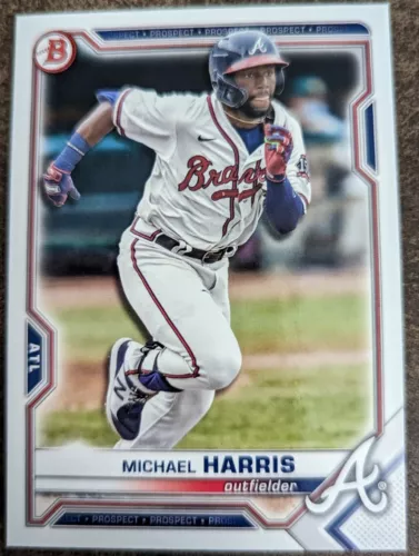2021 Bowman Draft Michael Harris Atlanta Braves #BD-86 RC Rookie Card QTY
