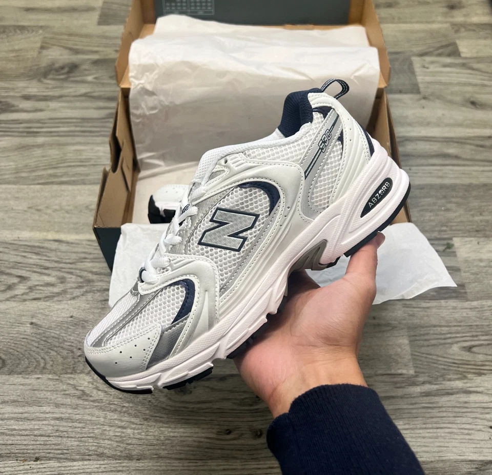 New Balance 530 Trainers Navy/Pink/Gold/White – UK 6.5,6,8 – New – Authentic