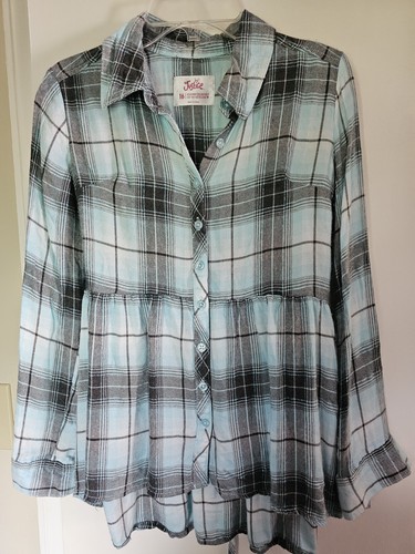 3 Justice Langarm Flanell Mädchen Tops - Größe 14 & 16 - 3 verschiedene Stile - Bild 11 von 17