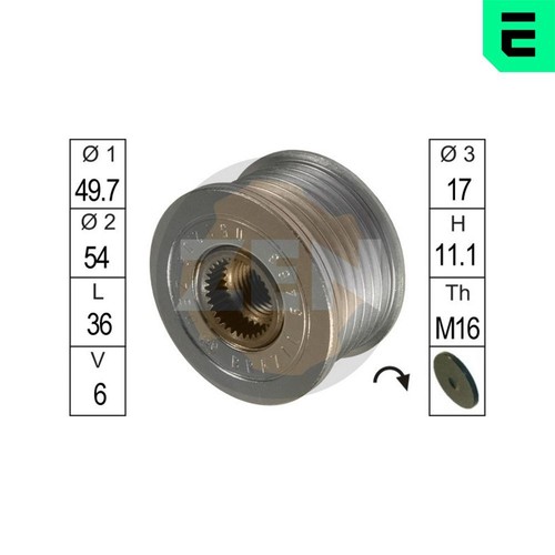 Rueda libre generador ERA ZN5463 CLASE CL203 MERCEDES W203 S211 W211 S203 modelo - Imagen 1 de 10