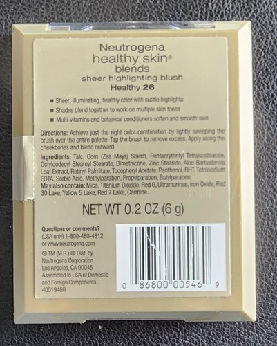 New Neutrogena Healthy Skin Blends Sheer Highlighting Blush - 26 Healthy - Picture 2 of 4