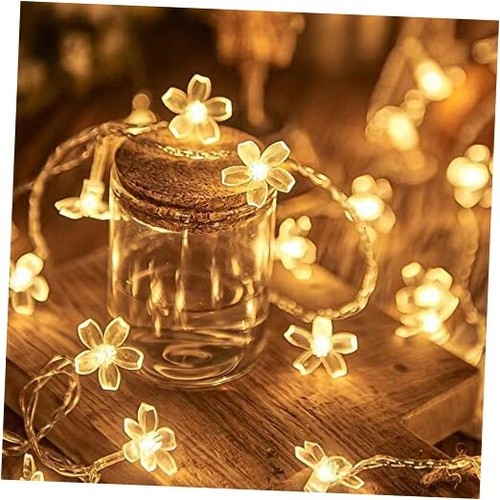  Flower Fairy Light Battery Operated Indoor String Lights 30LED Warm White - Picture 1 of 7