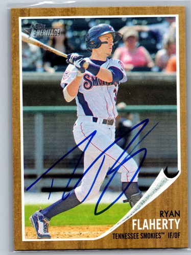 2011 Topps Heritage Minor League #111 Ryan Flaherty AUTOGRAPHED/Signed