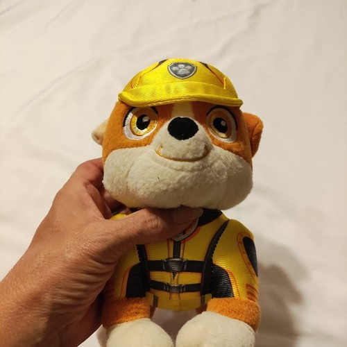 Paw Patrol Rubble Plush Stuffed Animal Toy Rescue Pup 2018 Spin Master 7” - Picture 6 of 6