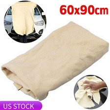 Natural Chamois Leather Car Cleaning Cloth Washing Absorbent Drying Shammy Towel