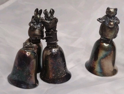 New England Collection Society Beatrix Potter Silverplated 12pc Bell Collection - Picture 4 of 4