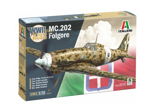 Italeri 1/72 1481 WWII Italian Macchi MC.202 Folgore Fighter - Picture 1 of 2