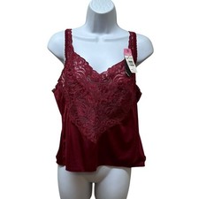 Vintage Vanity Fair Silky Satin Nylon Lace Cami Camisole Top Size 38 NEW