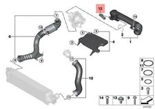 Genuine BMW F45 F46 F48 F54 F55 Fuel Injection Air Duct Pipe OEM 13718513943