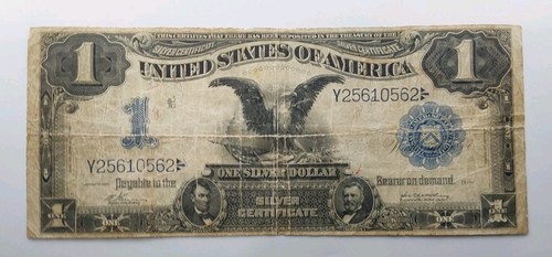 1899 $1 Silver Certificate Fr-229a - "Black Eagle" Vernon/McClung - Picture 3 of 12