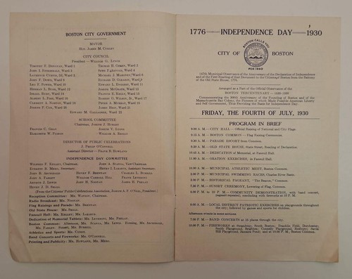 1930 Boston Tercentenary Celebration Booklets July 4th & Attractions & Events - Picture 2 of 8