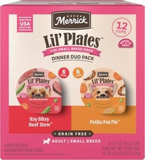 Merrick Lil’ 3.5 Ounce (Pack of 12), NEW! Beef Stew/Pot Pie Variety Pack  16.79 per gallon