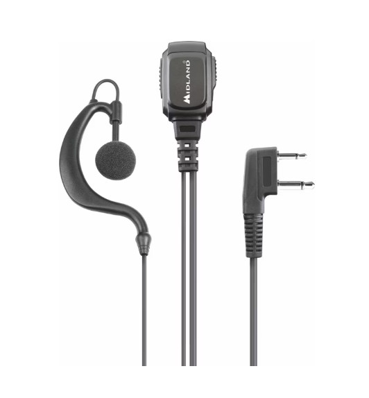 MIDLAND MA21L PRO SECURITY HEADSET Mikrofon Ohrhörer VOX PTT G5 G6 G7 G8 G9 M48