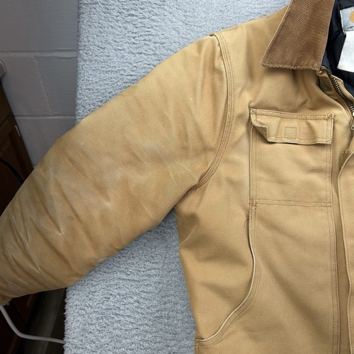 Vintage 90s Carhartt Arctic Duck Canvas Jacket Quilt Lined J02 BRN Size 42 - Bild 4 von 8