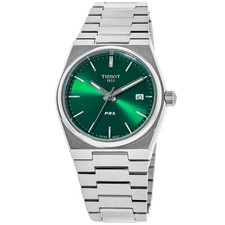 New Tissot PRX Quartz Green Dial Stainless Women's Watch T137.210.11.081.00