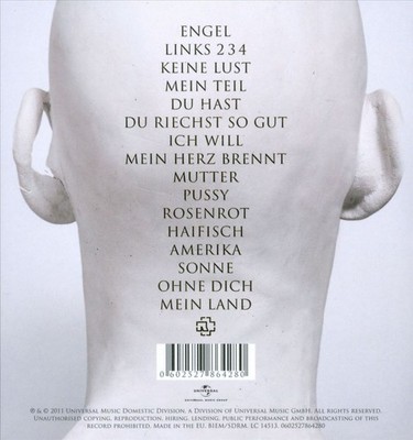 Rammsteinラムシュタイン / 1995-2011 Rammstein 1995-2011 Made In Germany [ Till Lindemann Cover