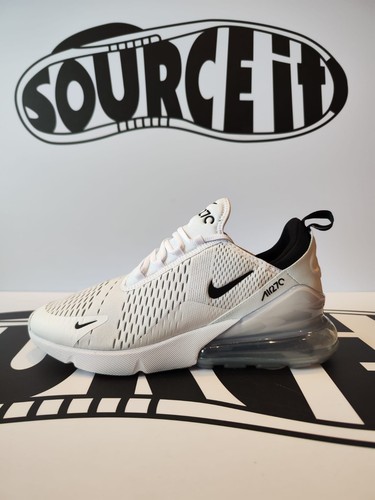 Nike Air Max 270 bianco/nero-bianco 9.5UK/10.5US NUOVISSIME - Foto 3 di 10