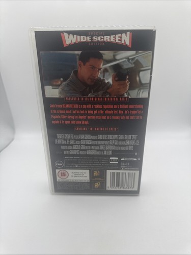 SPEED Widescreen Special Edition Keanu Reeves, Sandra Bullock VHS Video - Picture 2 of 3