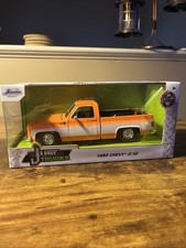 2019 Jada 31607 Just Trucks 1985 Chevy C-10 Pickup Truck Orange White 124 Nib 2019 Jada 31607 Just Trucks 1985 Chevy C-10 Pickup Truck Orange White 124 Nib