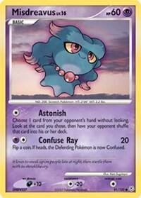 Pokemon Misdreavus Diamond and Pearl 91/130 LP