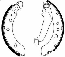 Bremsbackensatz ABE C01043ABE für NISSAN MICRA II (K11) 1 2000-2003