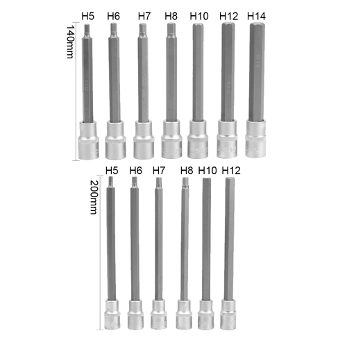 Innensechskant Steckschlüssel Satz 1/2 Sechskant Nüsse für Inbus Schrauben 30tlg - Bild 7 von 12