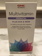 GNC Women's Multivitamin Prenatal Formula DHA & Iron 90 Count Soft Gels 11/25