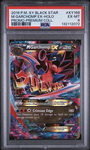 2016 Pokemon XY Black Star Promo #XY168 M Garchomp EX Holo PSA 6