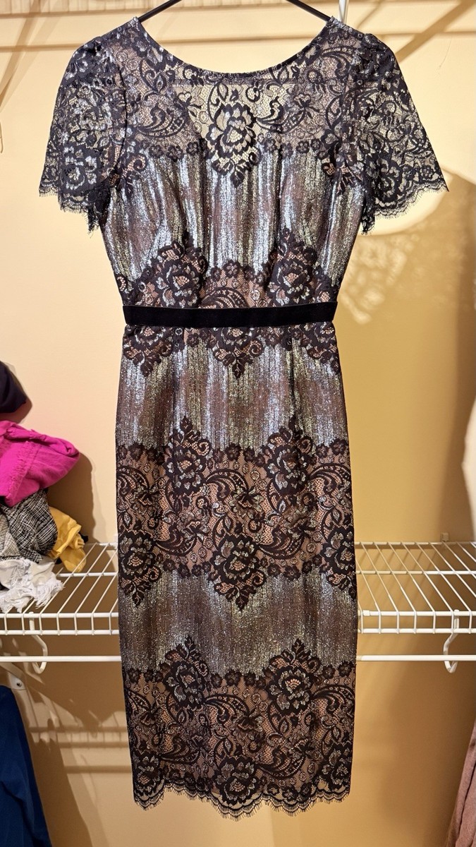 ★セール♪★BCBGMAXAZRIA メタリックマキシドレス★ BCBGMAXAZRIA Women Short Sleeve Metallic Silver Gold Black