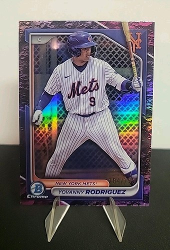 2024 Bowman Draft - Yovanny Rodriguez #BDC-175 Fuchsia Lunar Refractor 184/199 - Picture 1 of 2